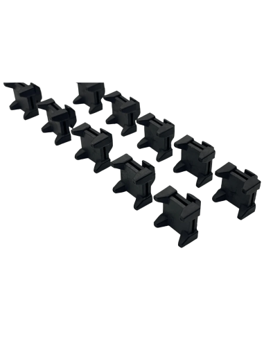 Set of 10 Cable Management Clips with 10 Cable Ties